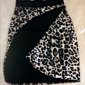 Leopard print skirt